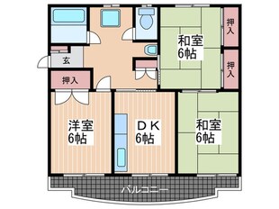 新田マンションの物件間取画像